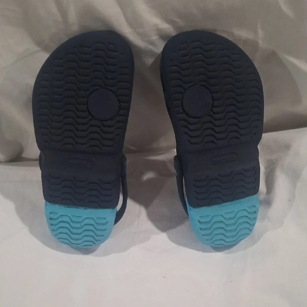 CROCS Kids Dark Blue Water Shoes Size C11